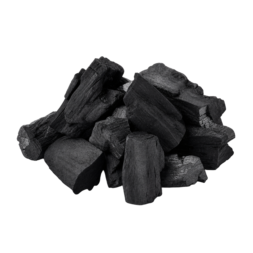 Raw FLAMORA Premium Hardwood Charcoal charcoal piece